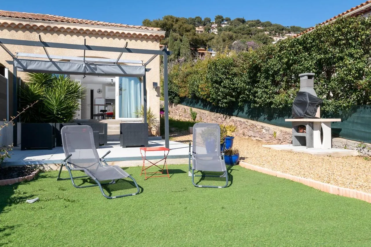Face A La Mer Superbe Villa Terrasse Barbecue Le Pradet Carqueiranne 0*,